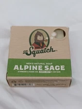 Dr. Squatch All Natural Bar Soap for Men with Zero Grit, Alpine Sage