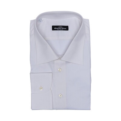 690$ LUXURY GERLIN Shirt White THOMAS MASON Fine Cotton  4D ZILLI