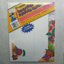 Crayola Computer Printer Paper 20 Sheets 8-1/2x11 Inches With 10 Envelopes