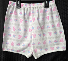 Vintage Carter Pajama Shorts 12 L XL Elastic Waist Lightweight Boats Pink Blue