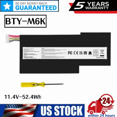 BTY-M6K Battery For MSI GS63VR 7RG Stealth Pro GF63 Thin 8RB 8RC 8RD 9SC 9SCXR