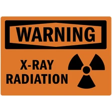 Warning X-Ray Radiation Osha Metal Aluminum Sign