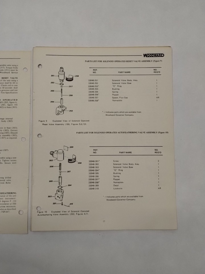 Woodward Turbo Prop Overspeed Governor Bulletin 33048BOriginal eBay