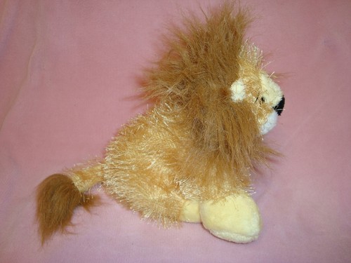 Ganz Webkinz Lion Plush Beanbag Only NO Code 8" long - Picture 4 of 7