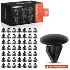 A-premium 50pcs 9mm Nylon Black Retainer Clip For Nissan Altima 1997-2016 Xterra