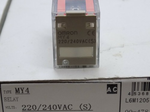 1x OMRON Relay MY4 220/240VAC (S) elektromagnetisch - Picture 3 of 5