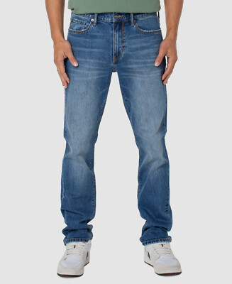 $129 Sanctuary Men's Blue Mid Rise Stretch Straight Denim Jeans Pants Size 30