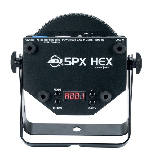 American DJ ADJ 5PX HEX RGBAW+UV LED DMX RF Metal Par Wash Stage Up-Light+Remote - Picture 4 of 9
