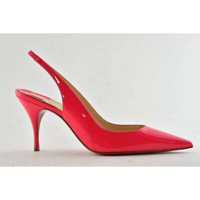 Christian Louboutin Clare Sling 80 Rose Pink Patent Slingback Heel Christian Louboutin Clare Sling 80 Rose Pink Patent Slingback Heel