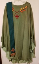 Church Vestments Robes Priest Clergy Religion Chasuble Applique McKenzie Vinta