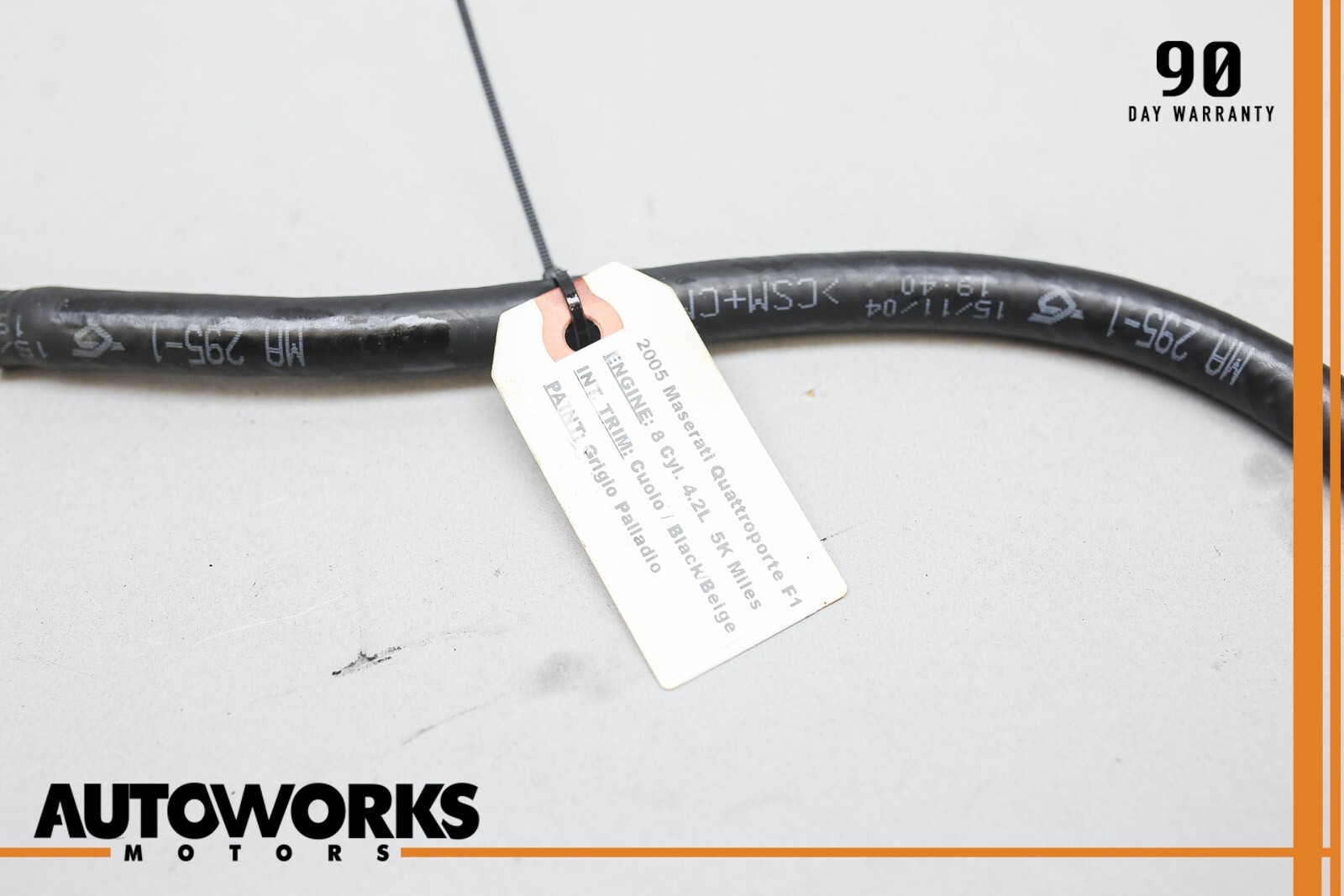 05-07 Maserati Quattroporte F1 M139 Transmission Hydraulic Hose Oil Line OEM