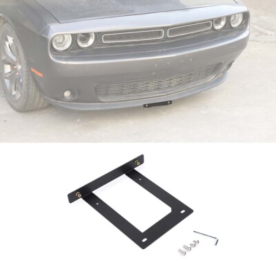   Front Nameplate License Plate Bracket Holder Frame for Dodge Challenger 2015+