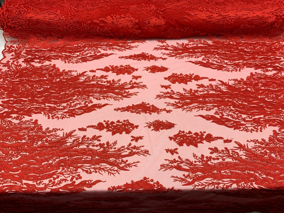 Red lace 2024 by the yard