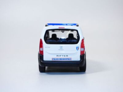PEUGEOT RIFTER 2019 POLICE MUNICIPALE NOREV 1:43 Avec Bandes Bleu E Jaune 3551094790683