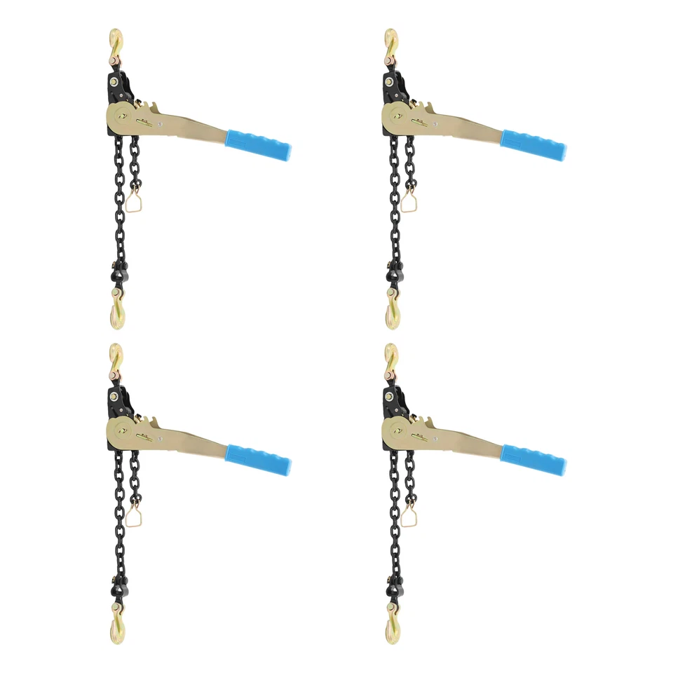 Ratcheting Chain Load Binder Heavy Duty Tie Down Ratchet Load Binder 4 Pieces - Image 2 of 4