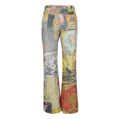 Jean Patchwork Multicolore Roberto Cavalli Femme Taille S - Vintage 2002, Occasion Parfait état