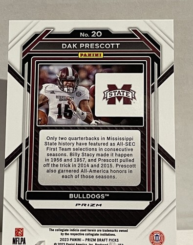 🔥2023 Select Draft Picks Prizm Parallel Dak Prescott - Dallas Cowboys🔥 - Picture 5 of 5