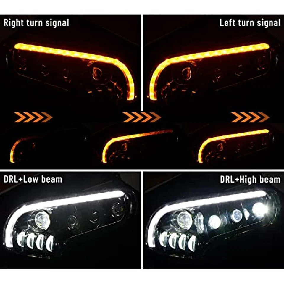 Conjunto de faros LED luz intermitente para Honda GoldWing GL1800 F6B 2001-2017 Foto 2 de 4