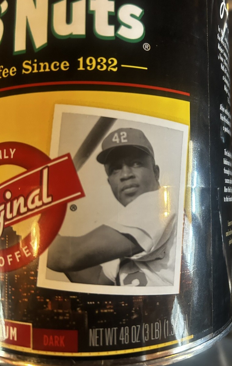 HTF Limited Edition! Chock Full of Nuts Coffee Jackie Robinson 48