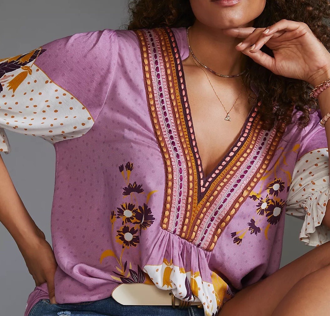 【美品】6枚セット Anthropologie Fleur De Lys Anthropologie + Lucille Dress