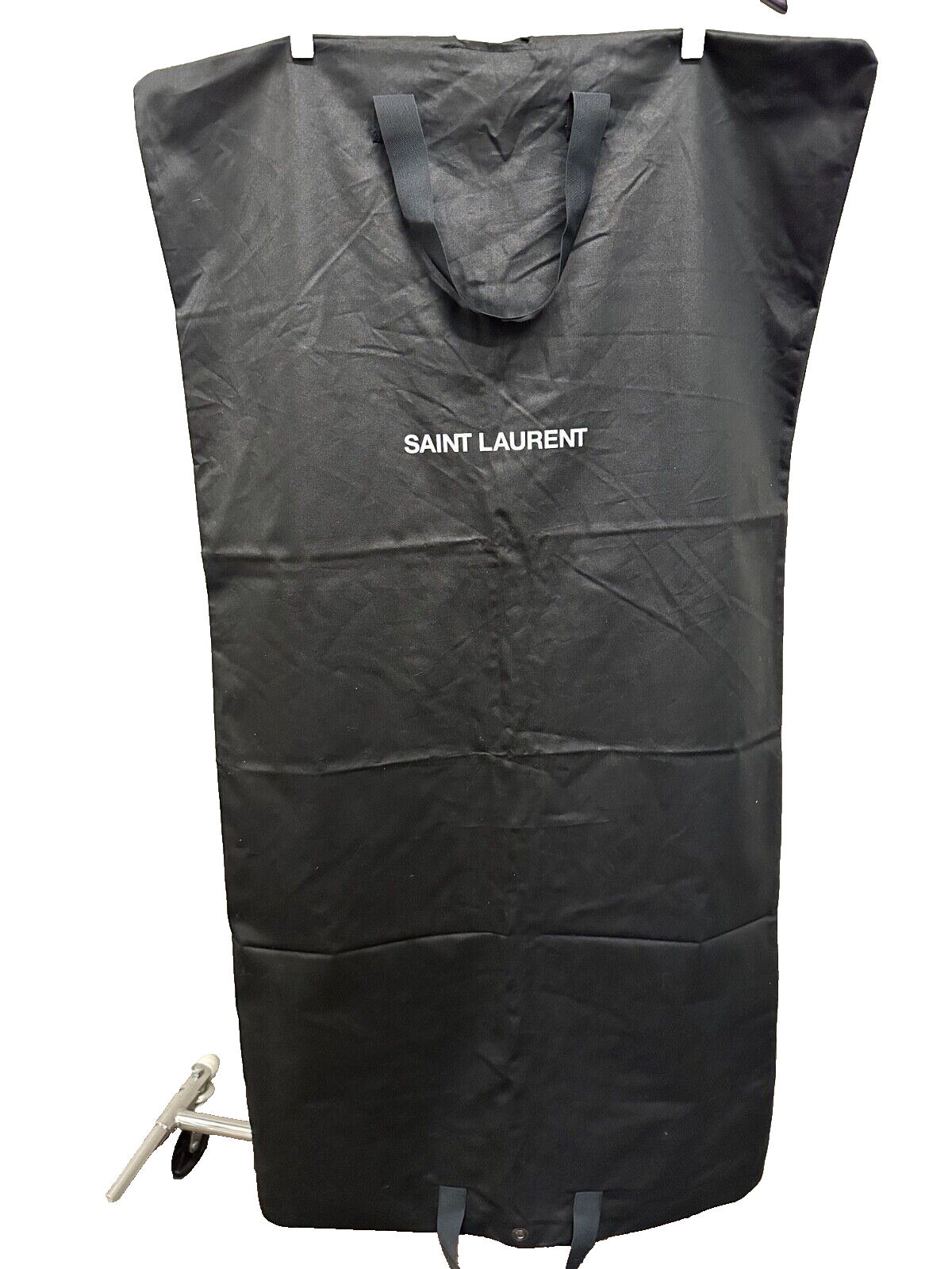 Borsa per indumenti Saint Laurent nera nuova senza etichette 23" X 46" nera