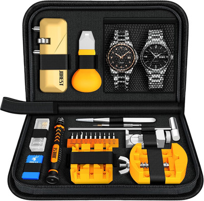 Jorest 【Neu 2025】 Uhrenwerkzeuge Set, Uhr Batteriewechsel, Uhrenarmband Kürzen W