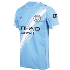 PUMA Manchester City 2025/26 Home Jersey Men's Soccer Shirt 780338-01 Blue