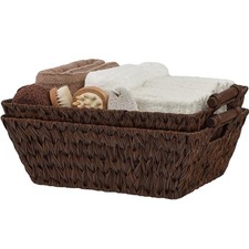 GRANNY SAYS 2-Pack Wicker Storage Baskets, Large Baskets with Handles, Wicker...