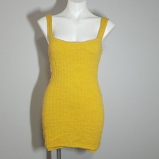 NWOT FP Beach Mustard Yellow Mini Dress size small