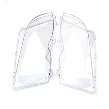 A Pair of Car Headlight Clear Lens Cover Replacement for E46 4D