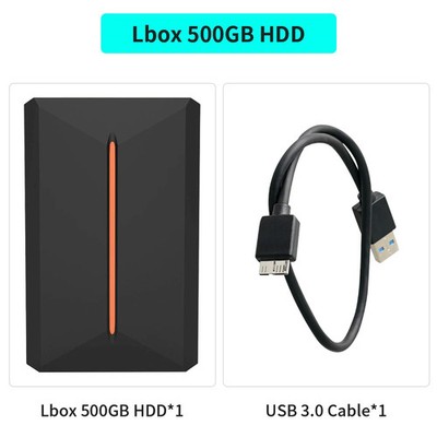 Hyper Base Lbox 500GB Gaming Hard Drive For PS4/PS3/PS2/Wii/Wiiu/Gamecube/Saturn