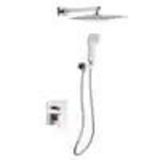 Mediterraneo Novara Brushed Nickel Shower Set