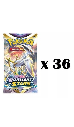 Pokemon Brilliant Stars Booster Pack Sealed x36 (Same As Booster Box)