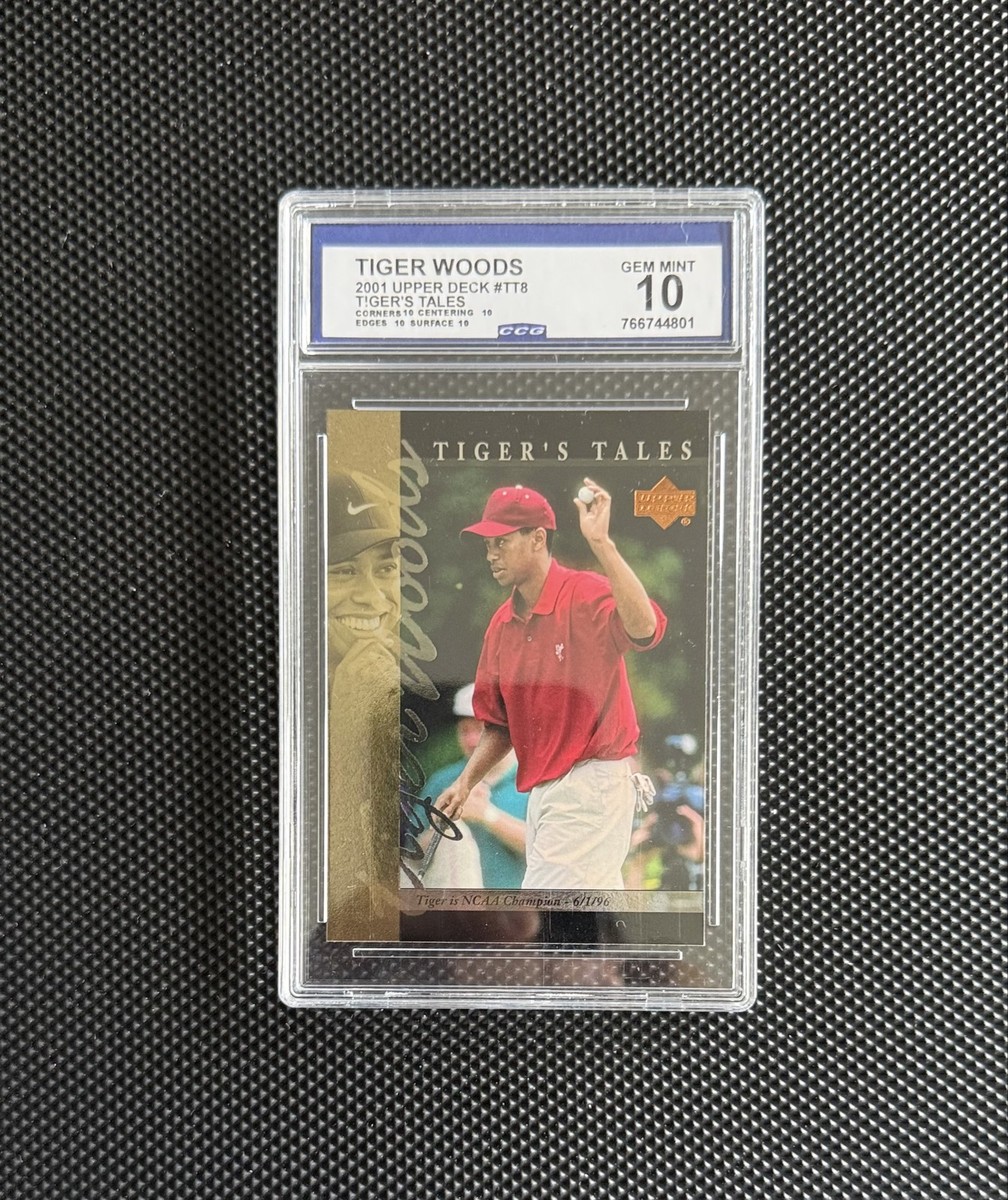 💎 2001 Upper Deck Tiger Woods Tiger's Tales CGC 10 Gem Mint GOAT