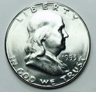 1953 S FRANKLIN HALF DOLLAR! GEM BU+++! GORGEOUS ORIGINAL LUSTER! WOW! NR #K2387