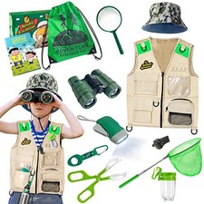 Outdoor Explorer Kit Bug Catcher Kit with Vest, Outdoor Toy Gift for 3 4 5