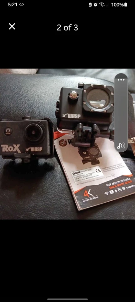 WASPCAM ROX 9941 4K Wi-Fi Waterproof Action Camera HD USB Action Cam - Image 2 of 3