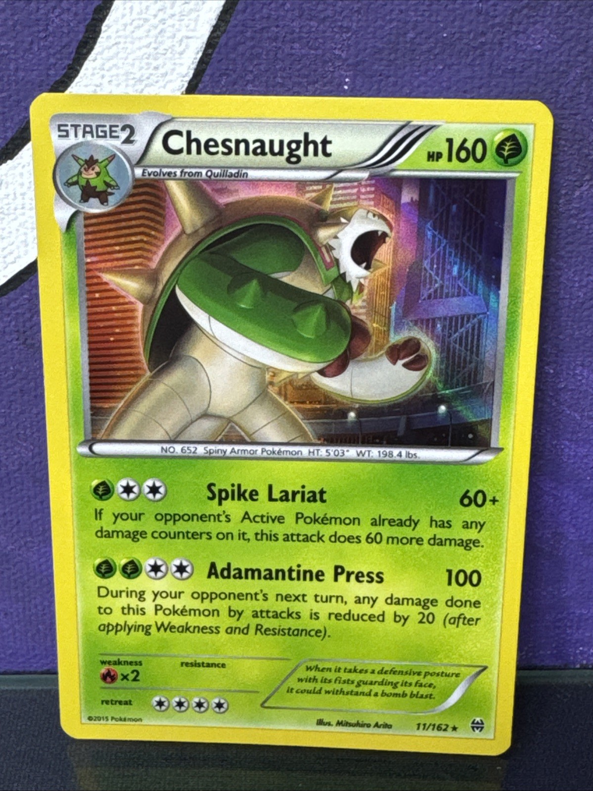 Pokémon Chesnaught 11/162 BKT BREAKthrough LP/NM