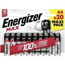 Energizer Max AA Battery Alkali-Manganese 1.5V 20 pc(s)