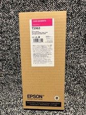 Epson T5963 Vivid Magenta 350ml Ink Cartridge, Genuine Date: 2022