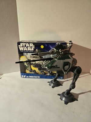 Star Wars Clone Wars AT-AP All Terrain Attack Pod Hasbro Vehicle w/ Clone