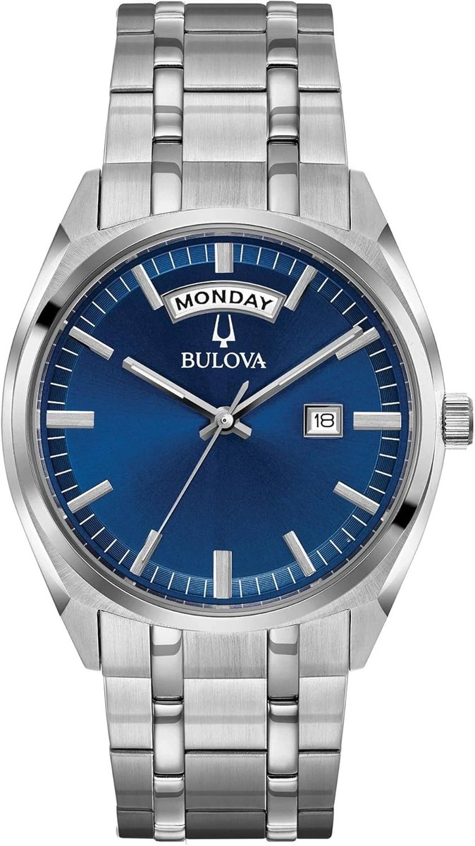 bulova classic dress watch 96C125 Silver 39mm Stainless Steel Mens This watch has a