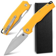 FF21 Folding Pocket ,VG10 Steel Blade G10 Handle Full Tang for Outdoor Activi...