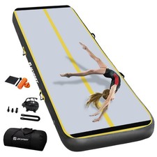 Mat Tumble Track Gymnastics Tumbling Mat Inflatable Floor Mats with Pump for ...
