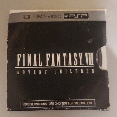 Final Fantasy VII: Advent Children UMD Video PSP Promotional PG-13 Nomura Cloud