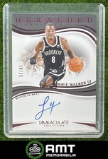 Lonnie Walker IV 2024-25 Panini Immaculate 18/25 2023-24 Heralded Auto Red Nets