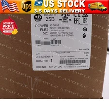 Allen-Bradley AB 25B-D037N114 PowerFlex 525 AC Drive Ser A Sealed US Free Tax