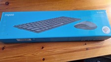 Image of Rapoo 9300T Wireless Slim Keyboard and Mouse Set Black UK English