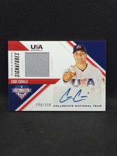 2020 Stars & Stripes USA Baseball GU Jersey & Auto /330 Cade Cavalli #SSS-CA USA