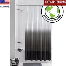 Eco-friendly Waterproof PEVA Shower Curtain Set W/ Hooks 13-Piece Bathroom D cor